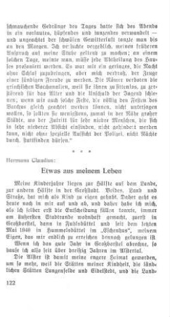 Etwas aus meinem Leben