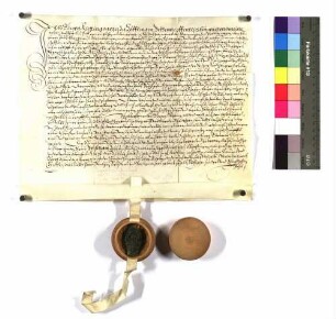 Georg Kletting, Bürger zu Söflingen verkauft seinem Schwager Paul Gregler 1 Jauchert Ackers zu Grimmelfingen um 390 Gulden.