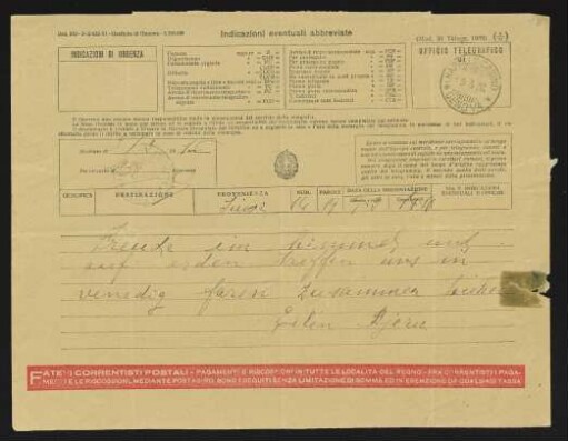 Brief von Bjørn Bjørnson und Eileen Bjørnson an Gerhart Hauptmann