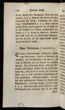 176-183, Vom Verbrennen (Ambustio)