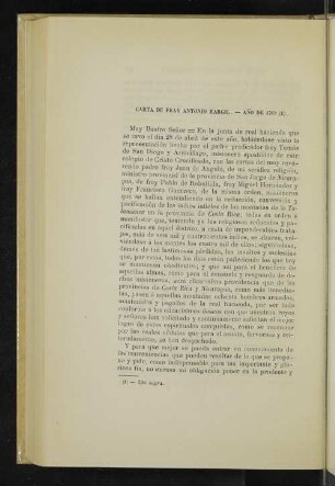Carta de fray Antonio Margil. - Año de 1703 (1).