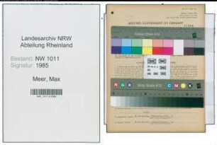 Entnazifizierung Max Meer , geb. 25.02.1911 (Prokurist)