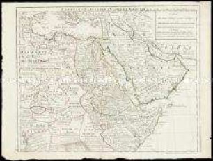 Carte de l'Egypte de la Nubie de l'Abissinie