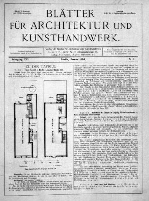 No. 1, Januar 1908