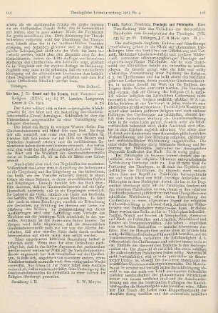 115 [Rezension] Skrine, J. H., Creed and the Creeds, their Function and Religion