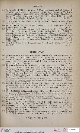 Hannover (Nr. 367 - 1187)