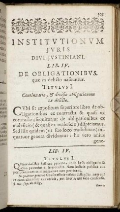 Titulus I. - Titulus IV.