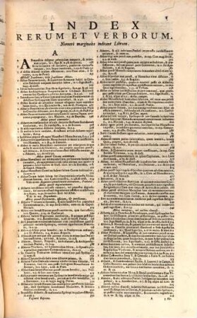 Prosperi Fagnani Commentaria in ... librum Decretalium, [6]. Repertorium seu Index Generalis Rerum Ac Verborum In Commentarios Prosperi Fagnani Super Quinque Libros Decretalium