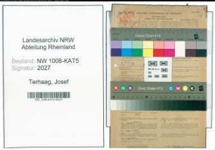Entnazifizierung Josef Terhaag , geb. 18.12.1898 (Kasseninspektor)