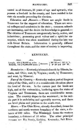 Particular view of Kentucky