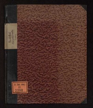 Nicolai Rudolphi, Cittinga-Franci, Apophoreta sive Xenia