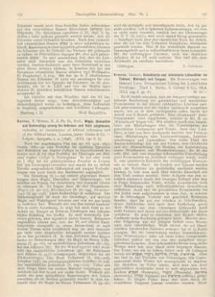 136-137 [Rezension] Krauss, Samuel, Griechische und lateinische Lehnwörter im Talmud, Midrasch und Targum. Teil I