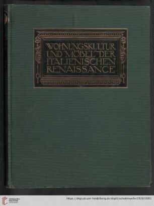 Wohnungskultur und Möbel der italienischen Renaissance