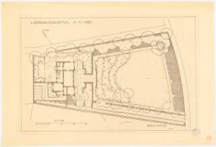 Landhausgarten: Grundriss 1:100