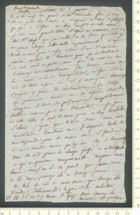 Brief von Charles de Chamisso an Adelbert von Chamisso