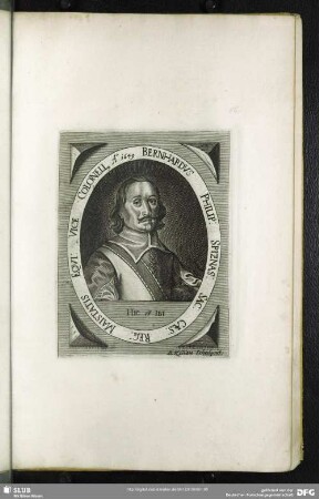 Bernhardus Philip: Spiznas: Sac. Caes: Reg: Maiestatis Equi: Vice Colonell[us] Ao. 1649.