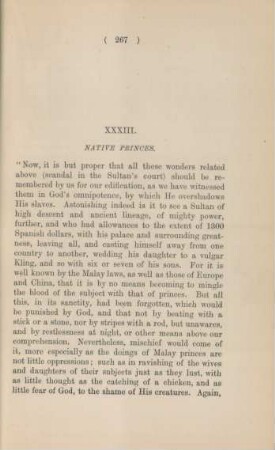 XXXIII. Native princes