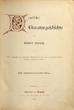 Deutsche Literaturgeschichte