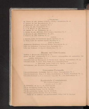 Academische Commissionen.