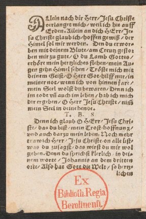 ALlein nach dir Herr/ Jesu Christe || verlanget mich/