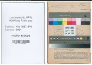 Entnazifizierung Richard Hecker , geb. 02.12.1881 (Gastwirt)