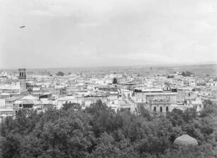 Stadtansicht : Blick auf die Häuser einer Stadt