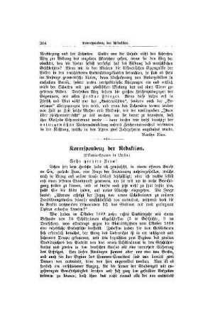 Korrespondenz der Redaktion : (Viktoria-Lyceum in Berlin)