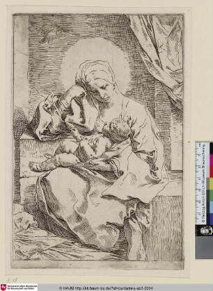 [La Vierge avec l'enfant Jésus; Maria mit Kind und einem Vogel]