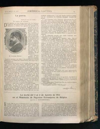 La guerra. : El crimen se consumó. [Artículo de "Les Annales", Agosto 9 de 1914.]