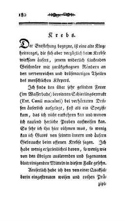 Krebs.