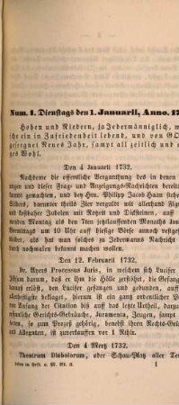 Leben in Frankfurt am Main : Auszüge der Frag- und Anzeigungs-Nachrichten von ihrer Entstehung an im Jahre 1722 bis 1821. 2, Vom Jahre 1732 bis 1741