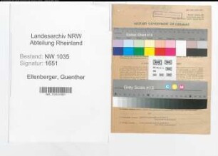 Entnazifizierung Guenther Ellenberger , geb. 01.01.1920 (Markscheider)