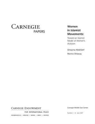 Women in Islamist movements : toward an Islamist model of womenś activism