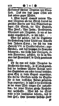 I. Entdeckung von Virginien
