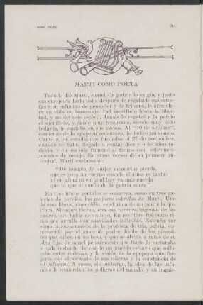Martí como poeta