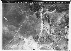 s. w. Amwas [Imwas] zw. Amwas u. latrun Strasse v. latrun von unten UBR WSW