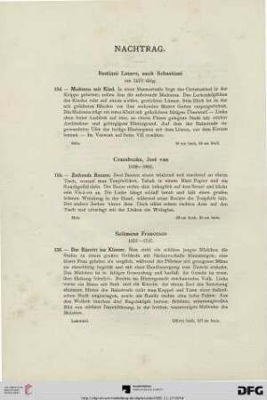 Nachtrag (Nr. 154-156)