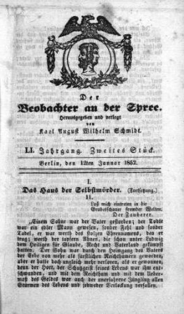 2. Stueck, 12. Januar 1852