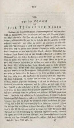 257-279 Aus der Scholastik des heiligen Thomas von Aquin