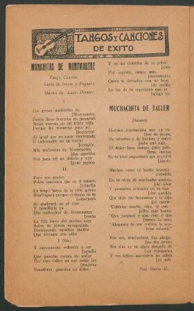 Tangos y canciones de éxito