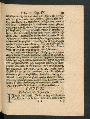 Caput X. De Historia novi Testamenti.