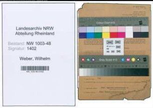 Entnazifizierung Wilhelm Weber , geb. 05.10.1899 (Schreiner)