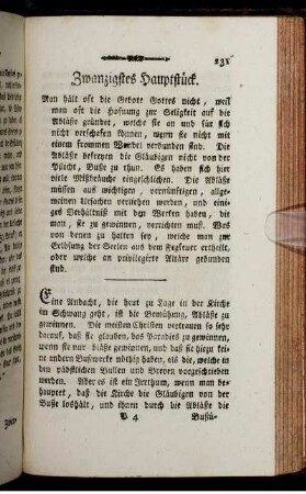 Zwanzigstes Hauptstück.