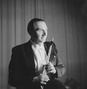 Porträt Prof. Fritz Rucker, Flötist