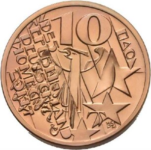 Künstlerprobe von Victor Huster für eine 10 Euro-Münze auf Otto von Bismarck