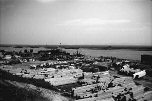 Braila: Blick über die Werft, von oben