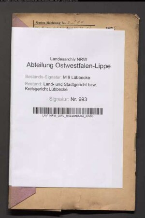 Erblasser: Osthoff, Caroline, geb. Lübking: