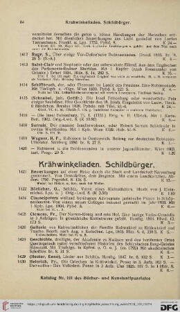 Krähwinkeliaden. Schildbürger (Nr. 1421 - 1472)