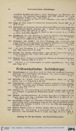 Krähwinkeliaden. Schildbürger (Nr. 1421 - 1472)