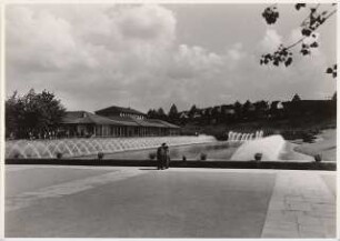Reichsgartenschau 1939 auf dem Killesberg, Stuttgart: Große Wasserspiele am Haupteingang